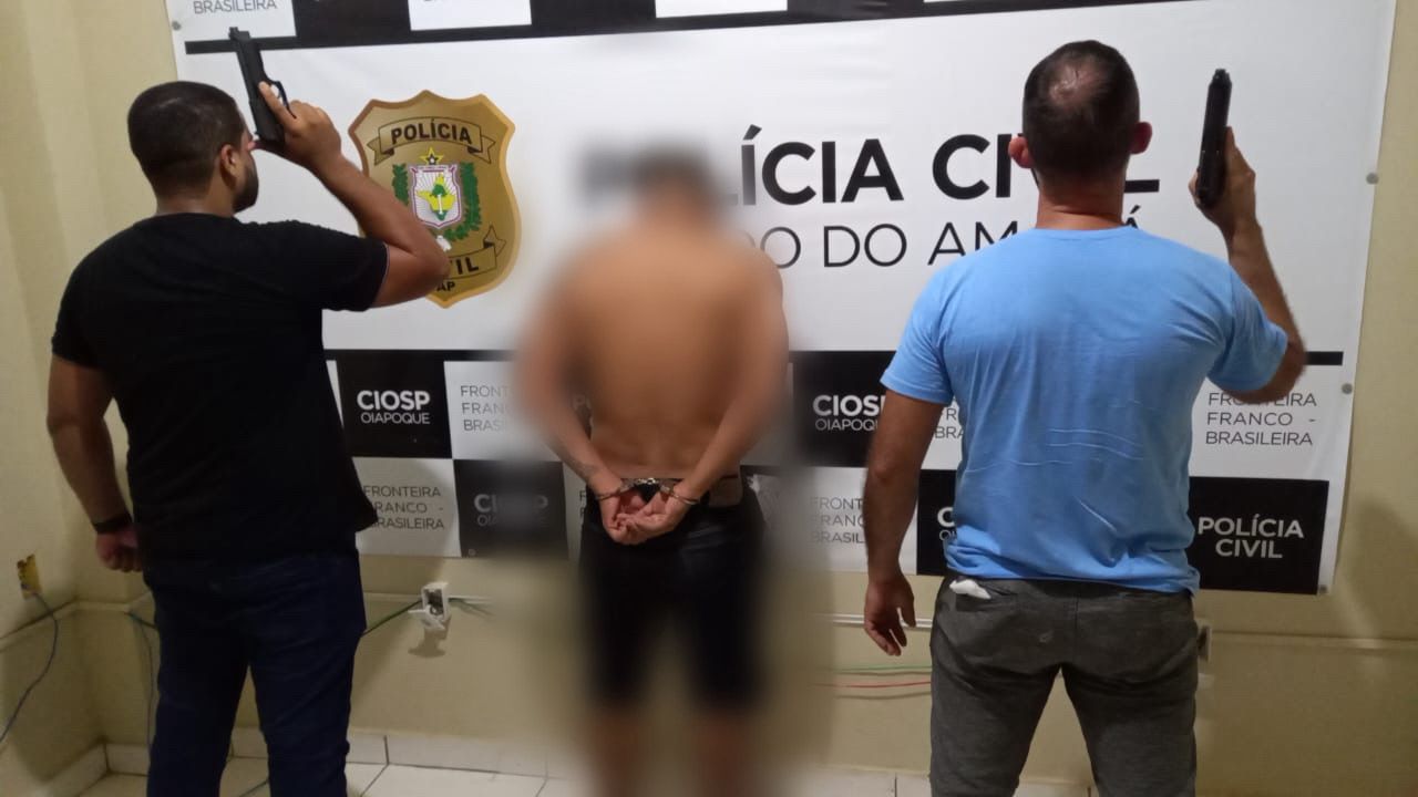 EM OIAPOQUE, POLÍCIA CIVIL PRENDE FORAGIDO DA JUSTIÇA CONDENADO JUDICIALMENTE POR TRÁFICO DE DROGAS